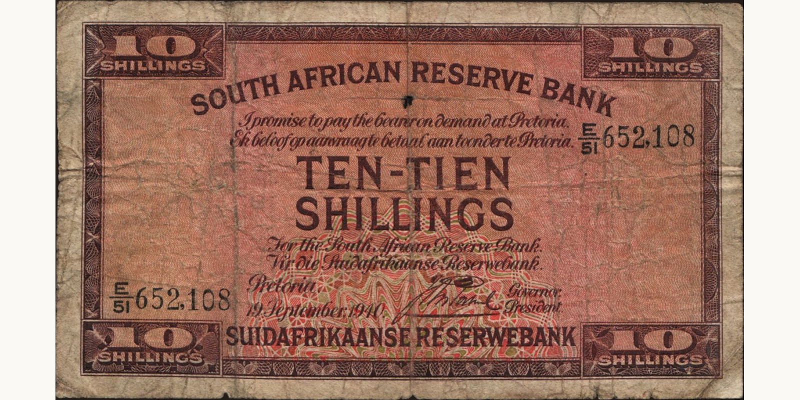 10 shilling 1940