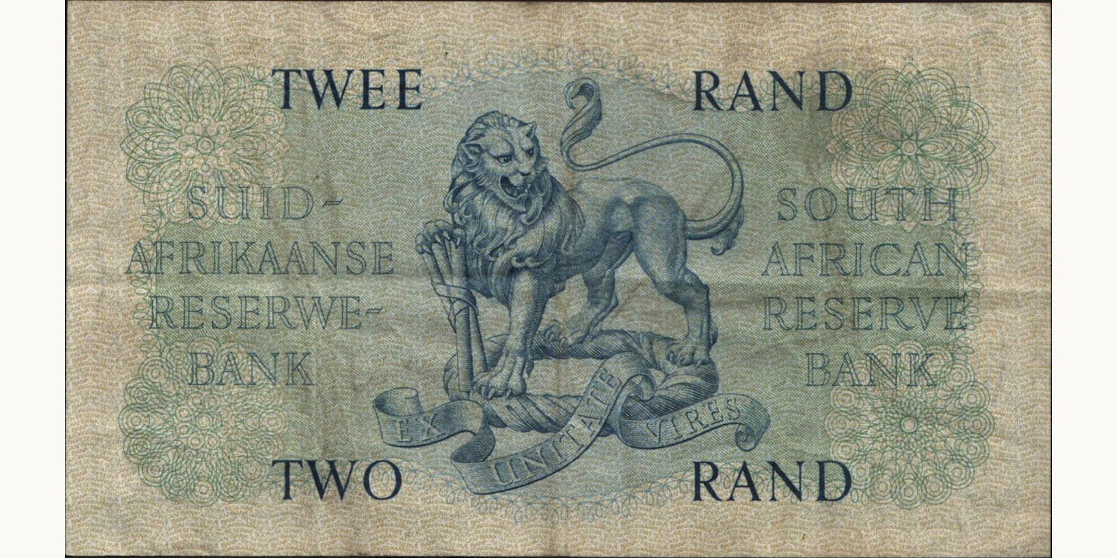 2 rand ЮАР 1961 — Оборотная сторона