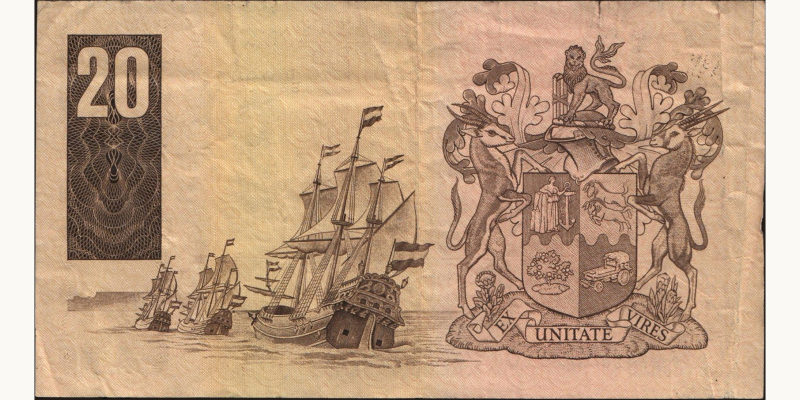 20 rand ЮАР 1978 — Оборотная сторона