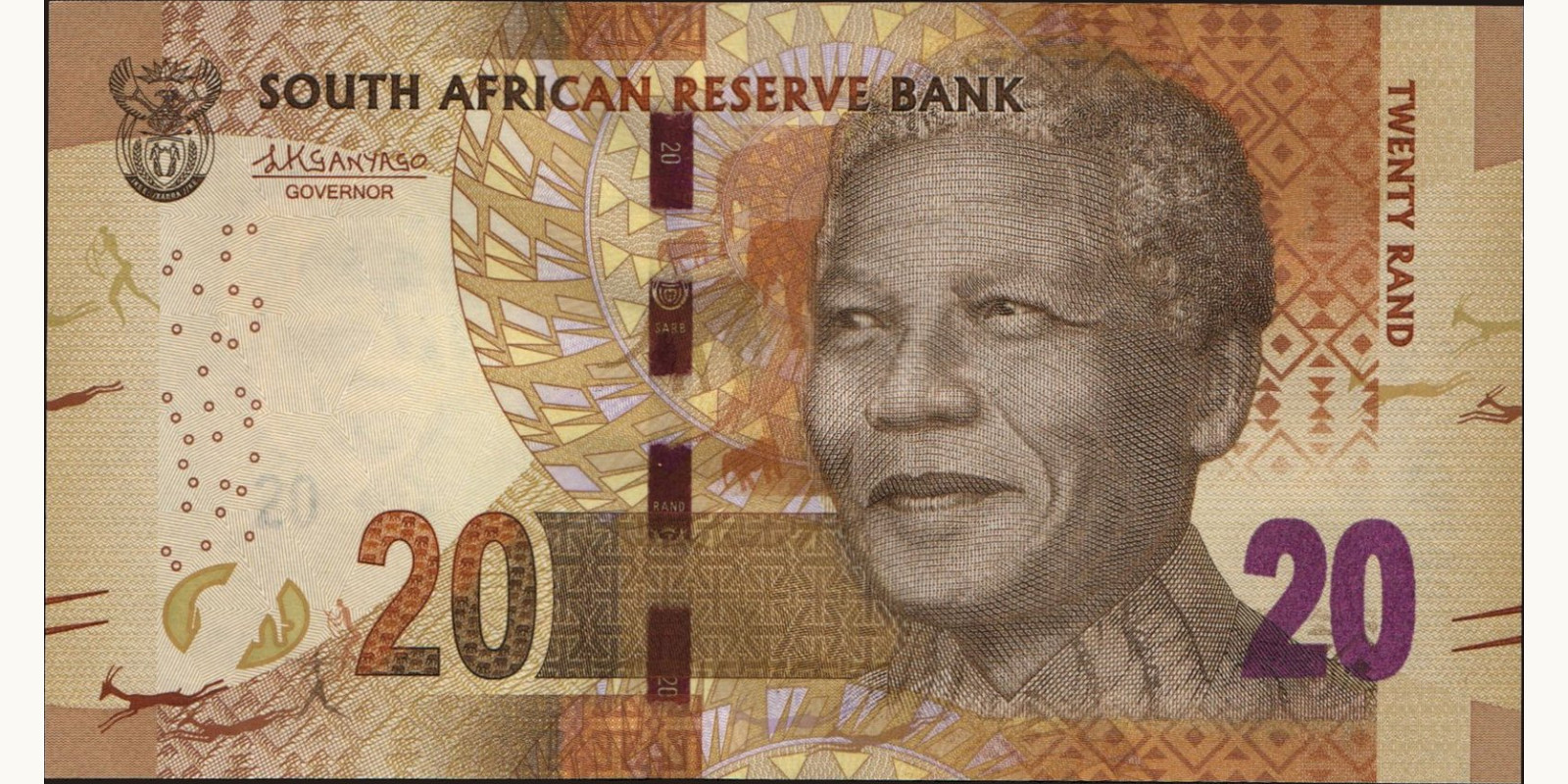 20 rand South Africa 2015 — Front side