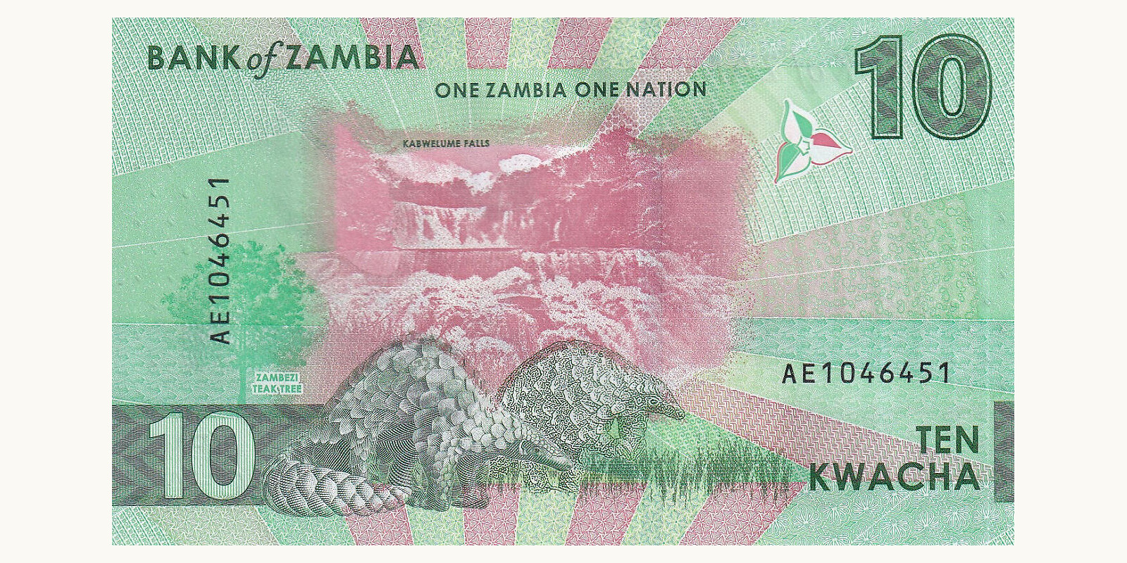 10 kwacha Замбия 2025 — Оборотная сторона