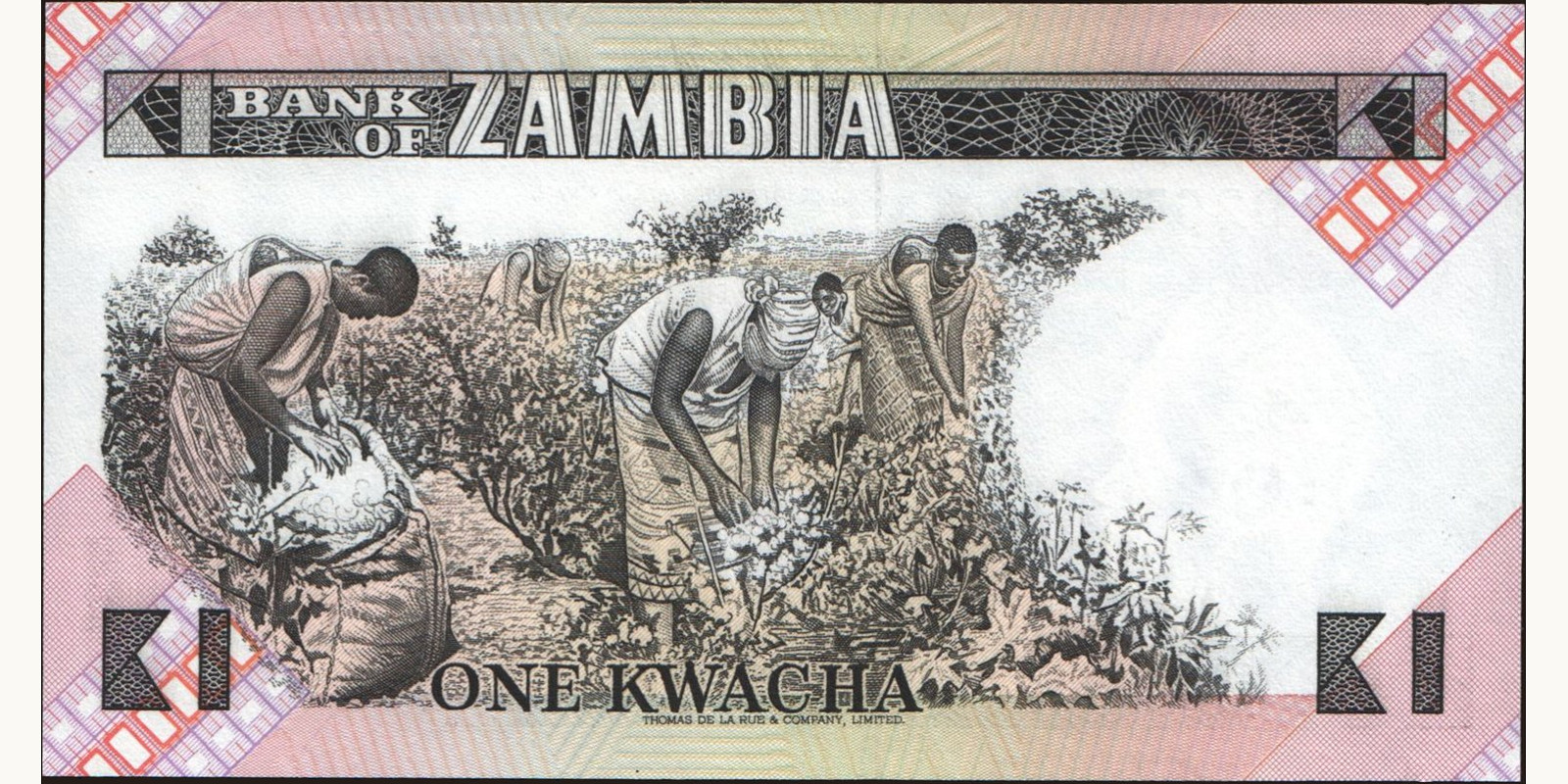 1 kwacha Замбия 1980 — Оборотная сторона