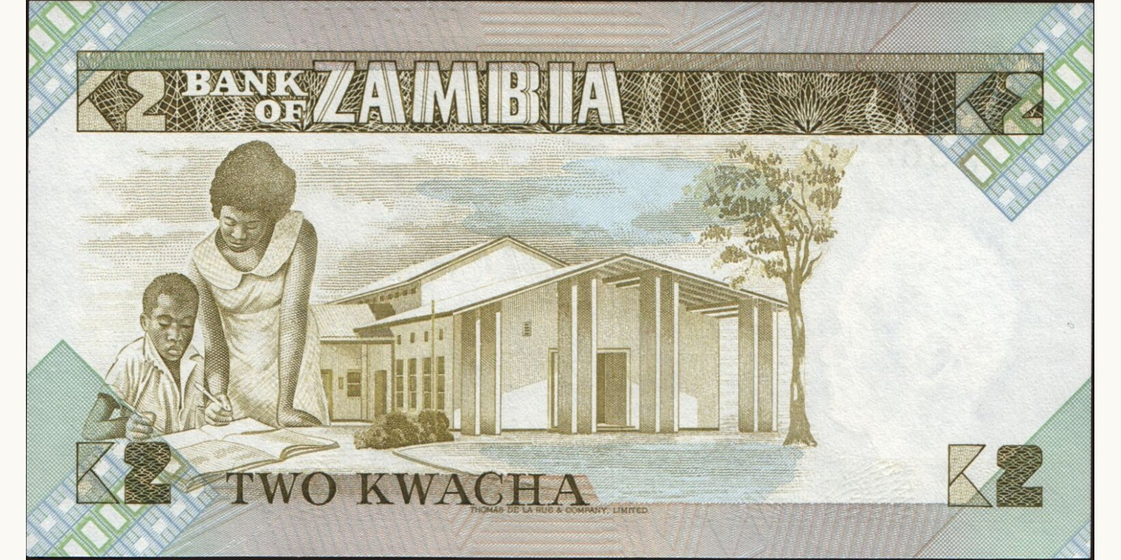 2 kwacha Zambia 1984 — Back side