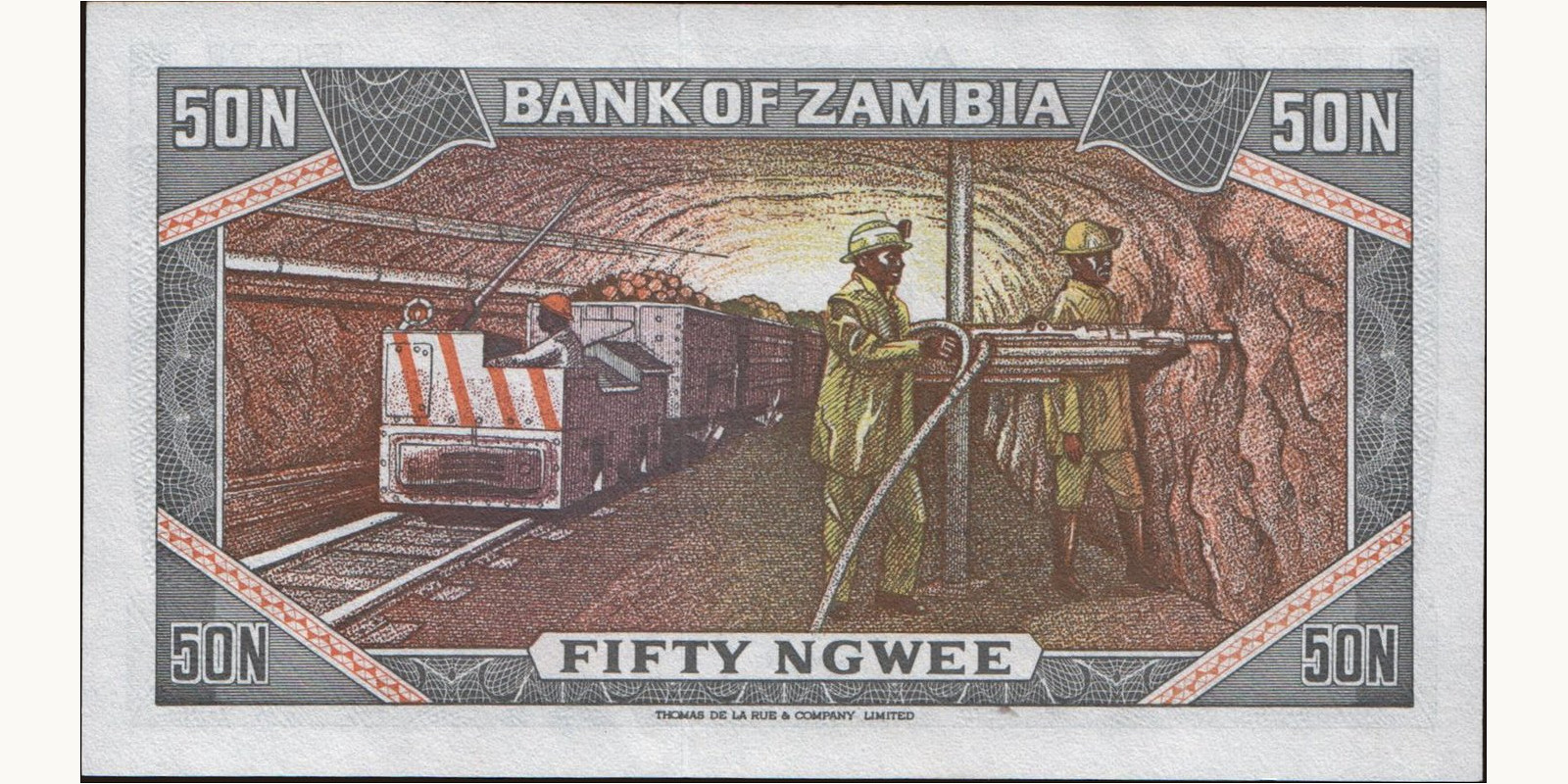 50 ngwee Замбия 1973 — Оборотная сторона