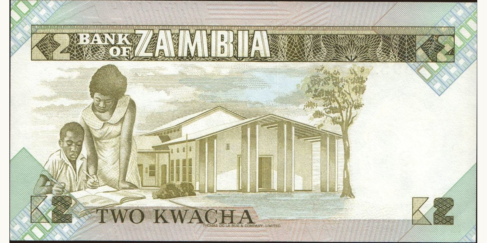 500 kwacha Zambia 1991 — Back side