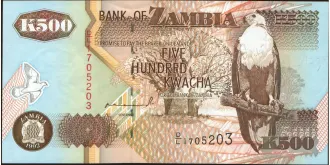 500 kwacha 1992