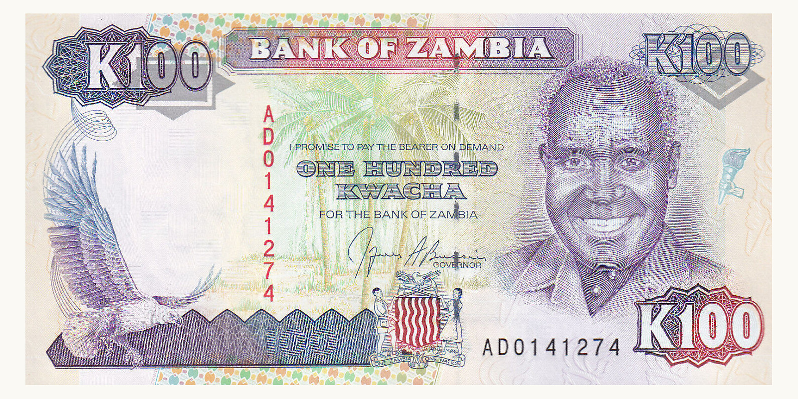 100 kwacha 1991