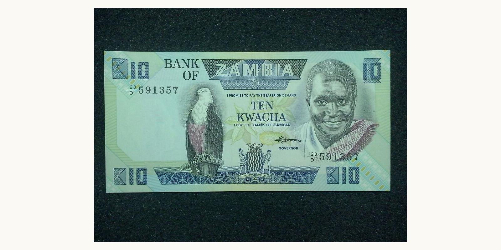 10 kwacha Замбия 1980 — Лицевая сторона