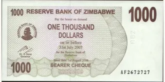 1000 dollars 2006