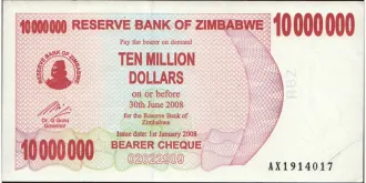 10000000 dollars 2008