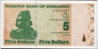 5 dollars 2009