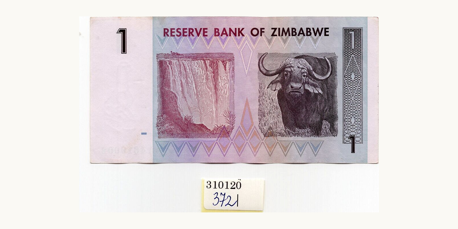 1 dollars Zimbabwe 2007 — Back side